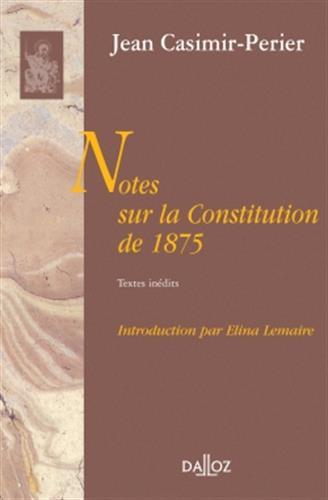 Notes sur la Constitution